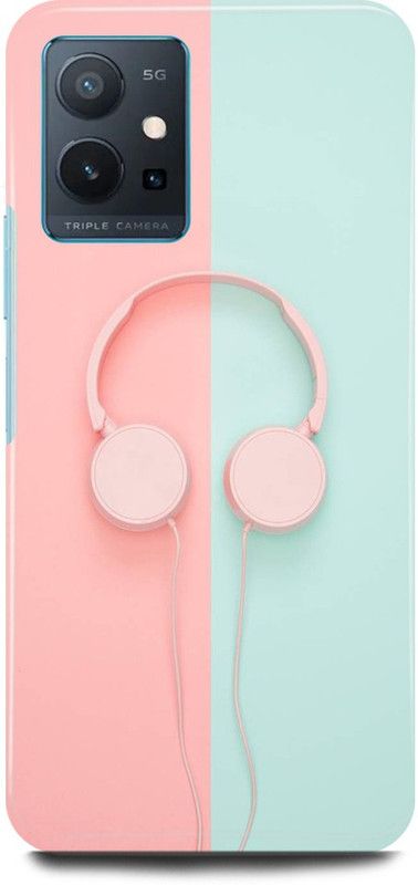 JUGGA Back Cover for OPPO K10, CPH2373, MUSIC,EARPHONE,HEADPHONE,LOVE,MUSIC  (Pink, Hard Case)