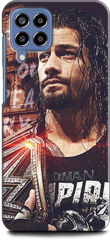 WallCraft Back Cover for SAMSUNG Galaxy M53 5G ROMAN REIGNS, WWE, BODYBUILDER, WRESTLEMANIA  (Multicolor, Dual Protection, Pack of: 1)