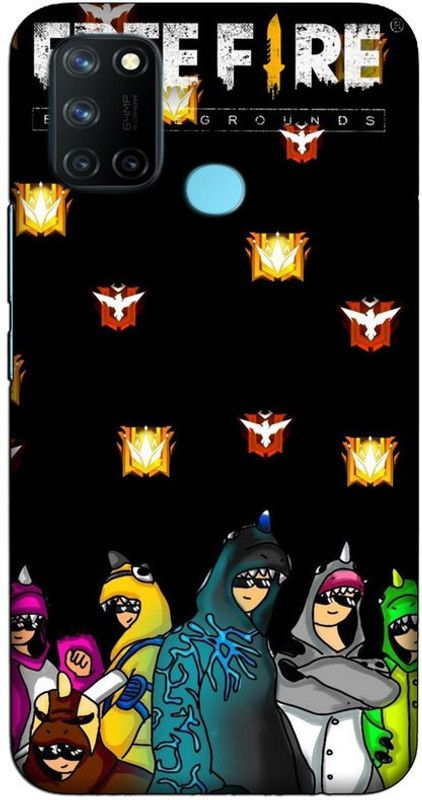 CROKIAN Back Cover for Realme 7i Free fire Back Cover  (Multicolor, Hard Case, Pack of: 1)