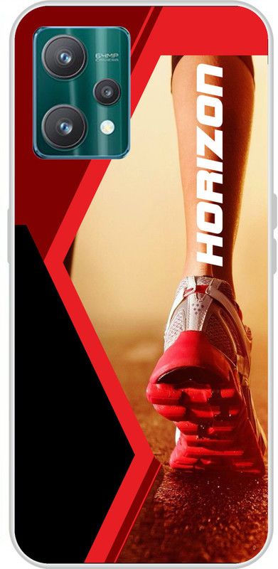 LoveCase Back Cover for Realme 9 Pro 5G  (Beige, Red, Silicon, Pack of: 1)