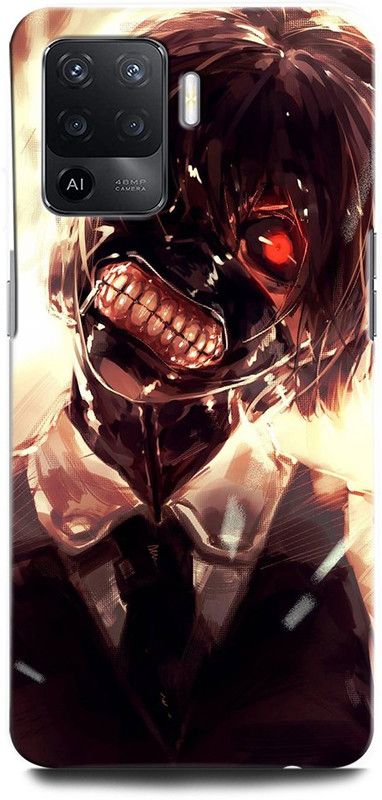 ORBIQE Back Cover for OPPO F19 Pro CPH2285 KANEKI, TOKYO GHOUL, ANIME  (Multicolor, Hard Case, Pack of: 1)