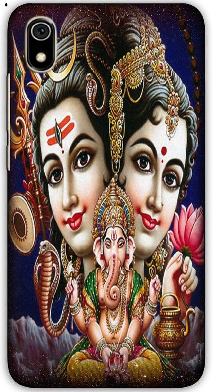 artocus Back Cover for Redmi 7A, Redmi 7A Shiva parvati Printed Back Cover  (Multicolor, Hard Case, Pack of: 1)