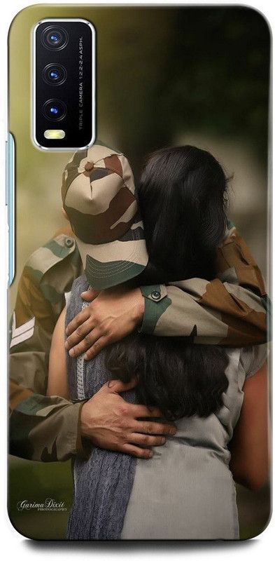 GRAFIQE Back Cover for Vivo Y20G V2037 INDIAN ARMY, TXTURE, ARMY UNIFORM, MILITARY, COMO, COMOFLAGE  (Multicolor, Shock Proof, Pack of: 1)