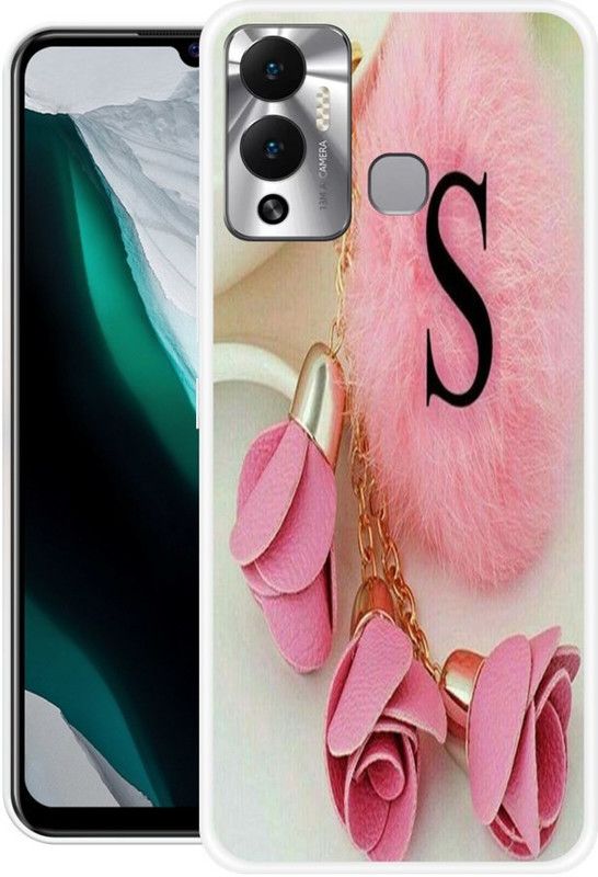 Pedimore Back Cover for Infinix HOT 12 Play  (Pink, Beige, Grip Case, Silicon)