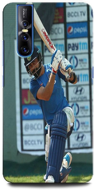 INTELLIZE Back Cover for Vivo V15 Pro 1818 VIRAT, KOHLI, INDIA, CRICKET, PLAYER, SPORTS, CAPTAIN  (Multicolor, Hard Case, Pack of: 1)