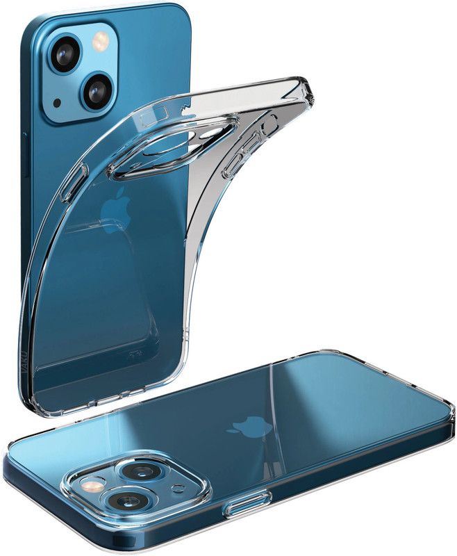 Wible Back Cover for Apple iPhone 13, iPhone 13 Cover Case  (Transparent, Camera Bump Protector, Silicon, Pack of: 1)