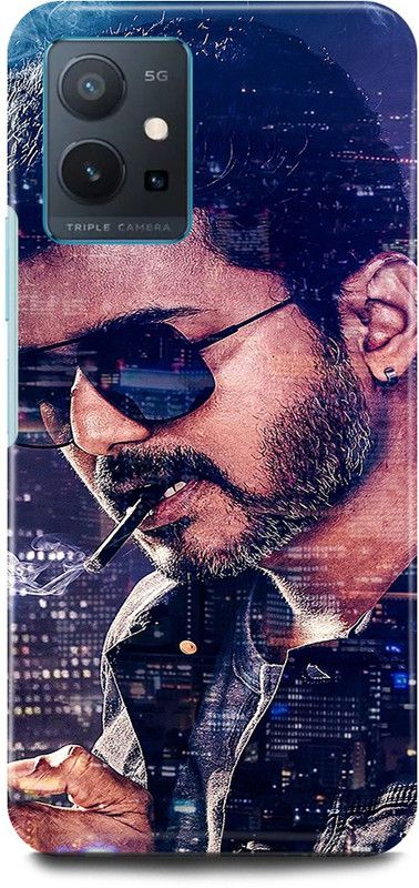 JUGGA Back Cover for OPPO A96, CPH2333, VIJAY, THALAPATHY, SOUTH, ACTOR, HERO, MASTER  (Blue, Hard Case, Pack of: 1)
