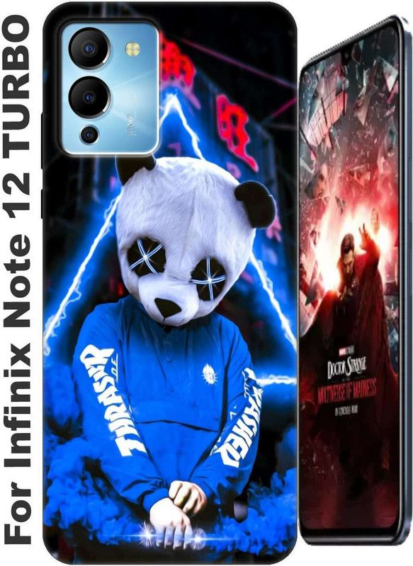 TrenoSio Back Cover for Infinix Note 12 Turbo 2644  (Gold, Shock Proof, Silicon, Pack of: 1)