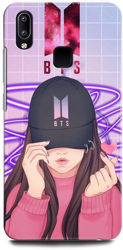 ORBIQE Back Cover for ViVO V9 Youth 1727 GIRL, ANIME, BTS, LOVELY GIRL, CARTOON, CUTE GIRL, DOLL  (Multicolor, Hard Case, Pack of: 1)