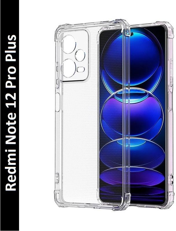 Power Bumper Case for Redmi Note 12 Pro Plus 5G  (Transparent, Shock Proof, Silicon, Pack of: 1)