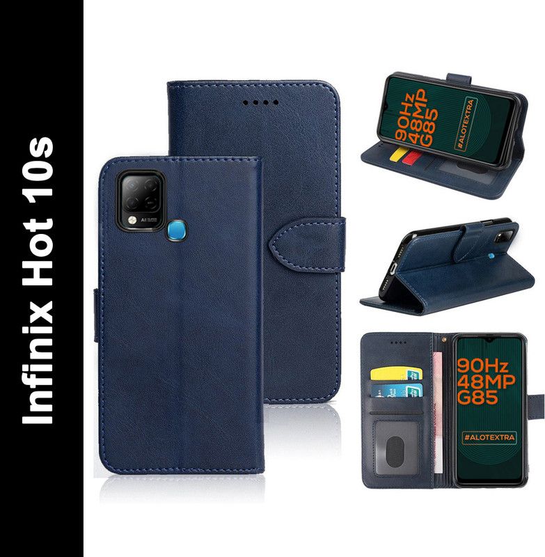 BOZTI Back Cover for Infinix Hot 10s  (Blue, Dual Protection, Pack of: 1)
