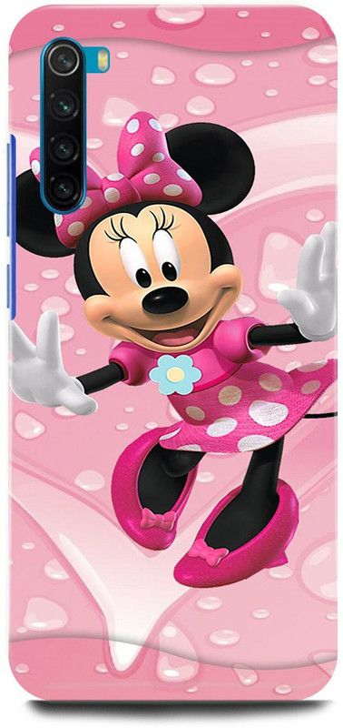 FRONK Back Cover for Redmi Note 8, MICKEY, MOUSE, MINNIE, MOUSE, DOLL, TEDDY, LOVE  (Pink, Hard Case, Pack of: 1)