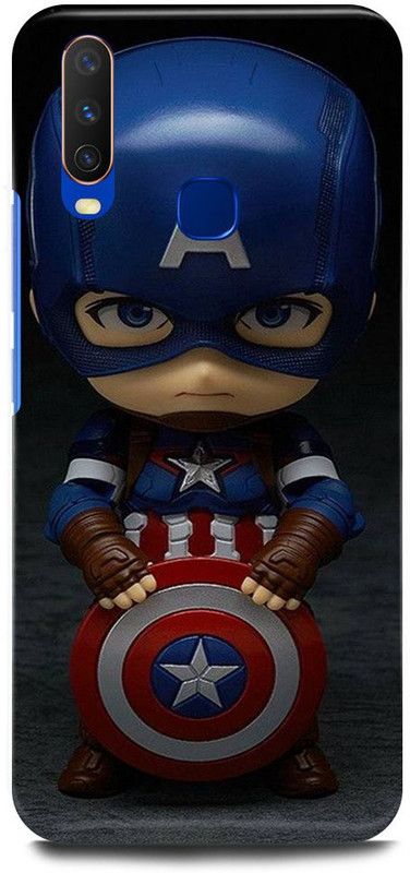 FUGGA Back Cover for Vivo Y17, 1902, CAPTAIN, AMERICA, AVENGER, AVENGERS, SOLDIER  (Multicolor, Hard Case, Pack of: 1)