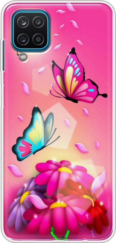 Coolcase Back Cover for Samsung Galaxy A12  (Multicolor, Grip Case, Silicon)