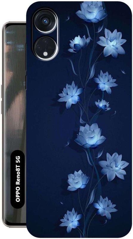 BUYMORE Back Cover for OPPO Reno8T 5G  (Blue, Grip Case, Silicon, Pack of: 1)