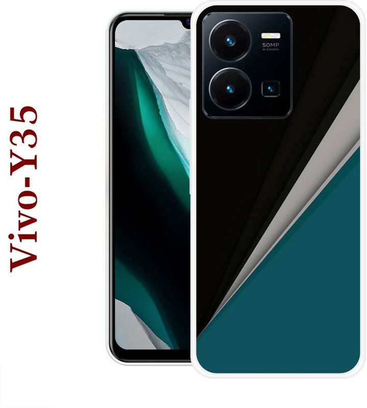 awsale Back Cover for VIVO Y35  (Multicolor, Flexible, Silicon, Pack of: 1)