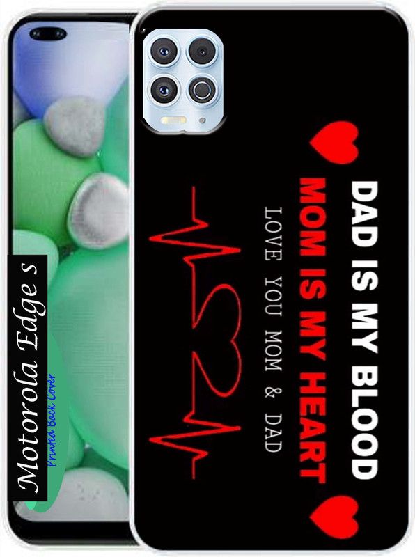 SkyAmound Back Cover for Motorola Edge S  (Black, Dual Protection, Silicon, Pack of: 1)