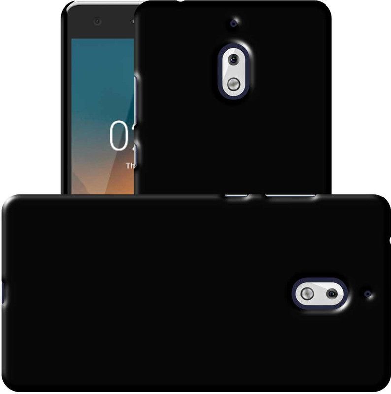 Case Designer Back Cover for Nokia 2.1 Back Case Back Cover Smart Slim 360 Protecion Corner Protection Cover  (Black, Shock Proof, Pack of: 1)