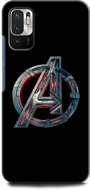 Wall Art Back Cover for REDMI Note 10T 5G AVENGERS, AVENGERS LOGO, AVENGERS SIGN, MARVEL, AVENGER, COMIC  (Multicolor, Dual Protection, Pack of: 1)