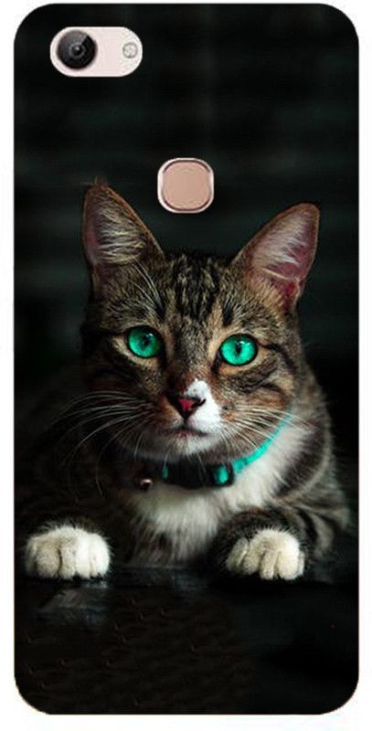 METOO Back Cover for Vivo 1802, Cat Design Back Cover Print : 82  (Multicolor, Dual Protection, Silicon, Pack of: 1)