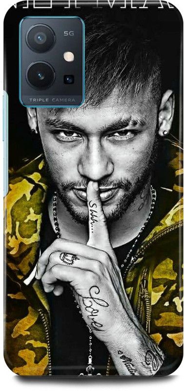 FIKORA Back Cover for Realme 9i, RMX3491, NEYMAR, BARCELONA, PSG, FRANCE, PLAYER  (Yellow, Hard Case, Pack of: 1)