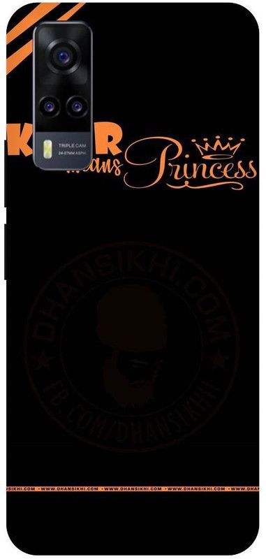 THE NARAYANA COLLECTIONS Back Cover for VIVO Y51 (2020)- V2030-KING,CROWN,RAJA,QUEEN  (Multicolor, Hard Case, Pack of: 1)