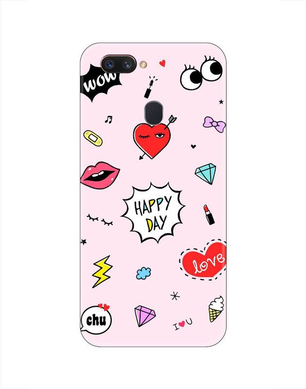 Smutty Back Cover for Oppo A12, CPH2083, CPH2077 - Doodle Print  (Multicolor, Hard Case, Pack of: 1)