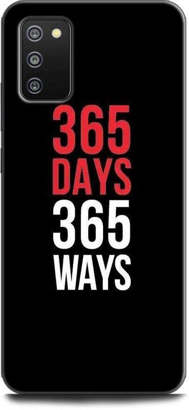 INDICRAFT Back Cover for SAMSUNG Galaxy F02s GYM, FITNESS, 365 DAYS 365 WAYS, BODYBUILDER, MOTIVATION  (Multicolor, Dual Protection, Pack of: 1)