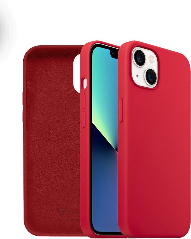 RAEGR Back Cover for MagFix Silicone _iPhone 13 - RG10281 / RG10400  (Red, Silicon, Pack of: 1)