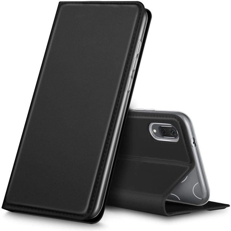 MoreFit Flip Cover for Huawei Y6 Prime (2019)  (Black, Hard Case, Pack of: 1)