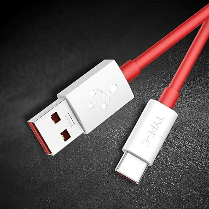 DEZYON USB Type C Cable 6.5 A 1.00309999999995 m Copper Braiding data cable type c for car  (Compatible with Type C Cable For Vivo And All Smartphones Charging type c data cable, Red, One Cable)
