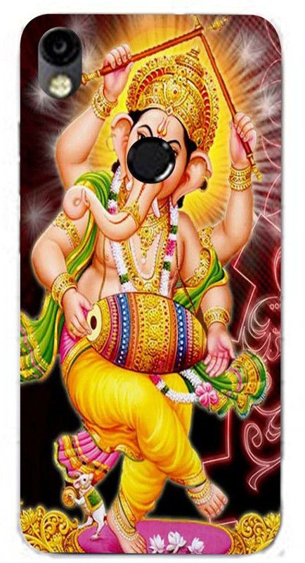 Golden Mask Back Cover for Tecno Camon i Lord Dancing Ganesh  (Multicolor, Waterproof, Silicon, Pack of: 1)