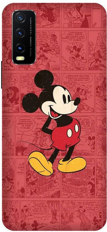 URCHIN Back Cover for Vivo Y20G Mickey mouse, minnie mouse, mickey mouse, cartoon, funny, cute, love, Disney  (Multicolor, Shock Proof, Pack of: 1)