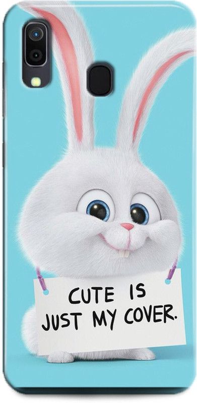 INDICRAFT Back Cover for Samsung Galaxy M10s / Cute Is Just My Cover, Cute Cat, Whait Cat, life of pets  (Multicolor, Hard Case, Pack of: 1)