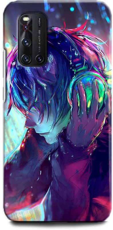 Afterglow Back Cover for Vivo V19 Music, Iphone, Apple, Cards, Music is love, Music love, Headphones  (Multicolor, Dual Protection, Pack of: 1)