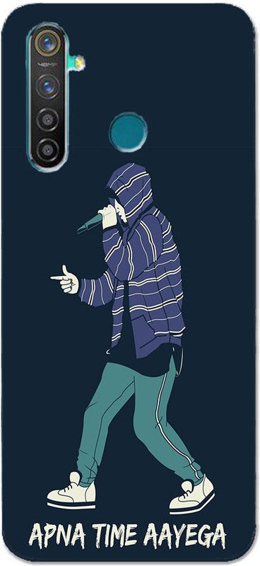 METOO Back Cover for Realme 5i, Apna Time Aayega Design Back Cover Print : 160  (Multicolor, Dual Protection, Silicon, Pack of: 1)