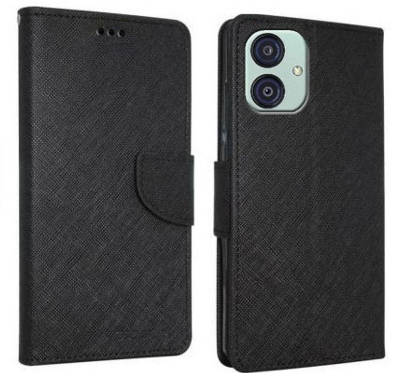 Krumholz Flip Cover for Samsung Galaxy M04, Samsung Galaxy A04e, Samsung Galaxy F04  (Black, Dual Protection, Pack of: 1)