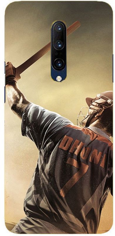 NDCOM Back Cover for Oneplus 7 Pro MS Dhoni Printed  (Multicolor, Hard Case, Pack of: 1)