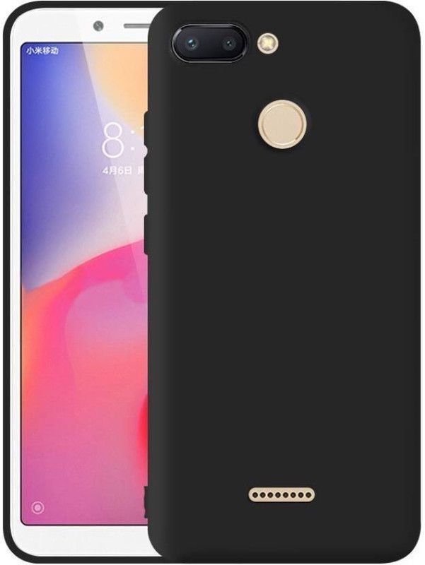 LIKEDESIGN Back Cover for Mi Redmi 6  (Black, Shock Proof, Pack of: 1)