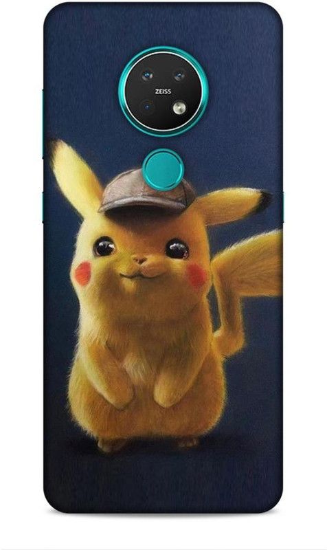 Trinetra Back Cover for Nokia 7.2 (Pikachu /Cartoon / Pokemon)  (Blue, Hard Case, Pack of: 1)