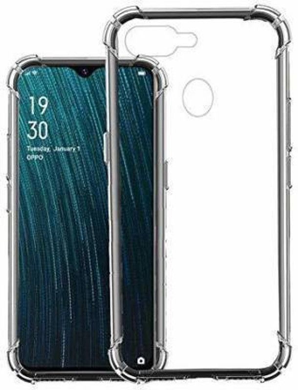 vmt stock Back Cover for Oppo A5s, Oppo A12, Oppo A11k, OPPO F9 Pro (Transparent, Grip Case)  (Multicolor, Dual Protection, Pack of: 1)