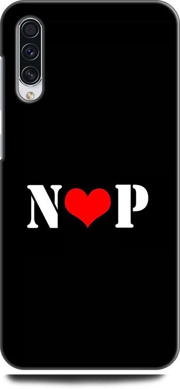 Afterglow Back Cover for Mi A3 N P, N LOVES P, NAME, LETTER, ALPHABET, NP LOVE, HART  (Multicolor, Shock Proof, Pack of: 1)