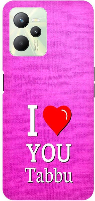 Zaplab Back Cover for Realme C35  (Pink, White, Pack of: 1)