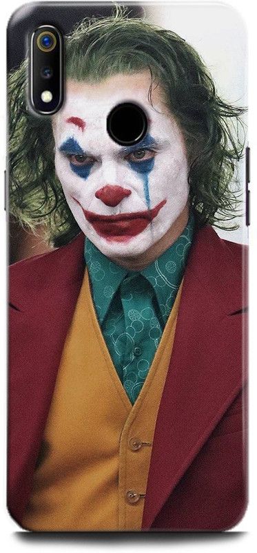 Afterglow Back Cover for Realme 3 JOKER, JACQUELINE PHOENIX, JOKER MOVIE, JOKER, MOVIE, DC  (Multicolor, Shock Proof)