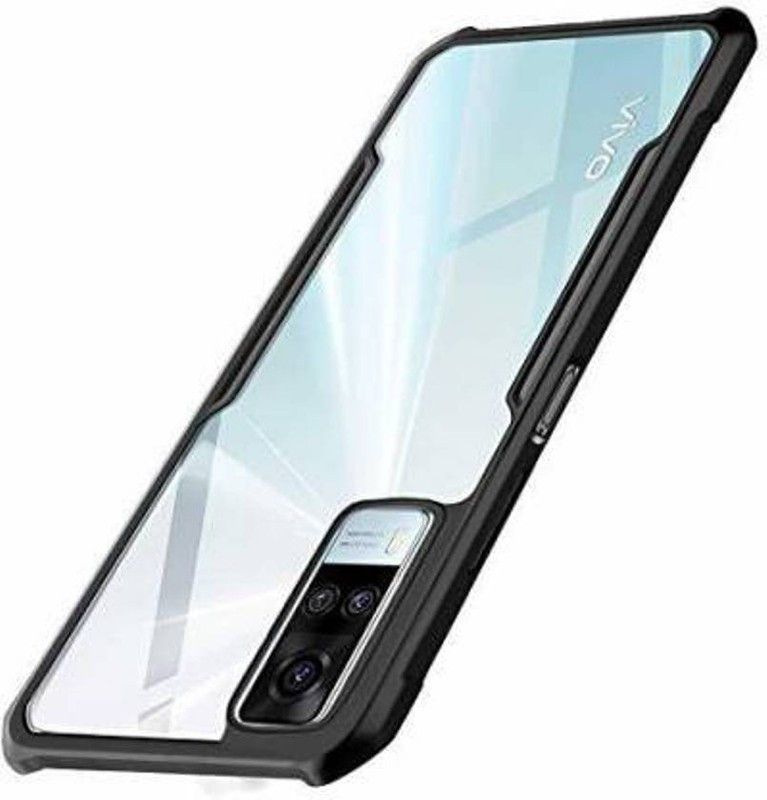 EmptyMinds Back Cover for VIVO Y51  (Black, Transparent, Dual Protection, Pack of: 1)