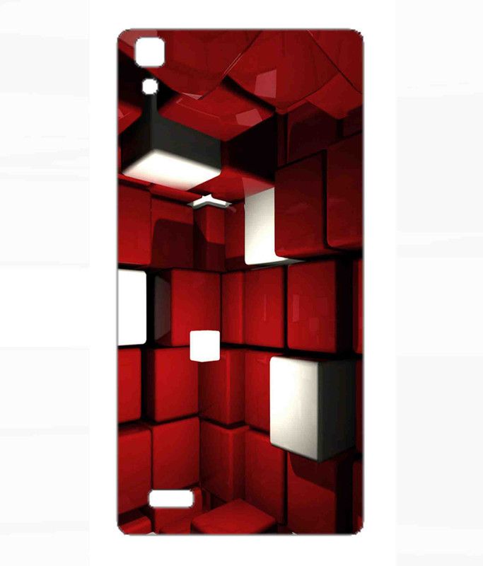 Snooky Lava Flair S1 Mobile Skin  (Red)