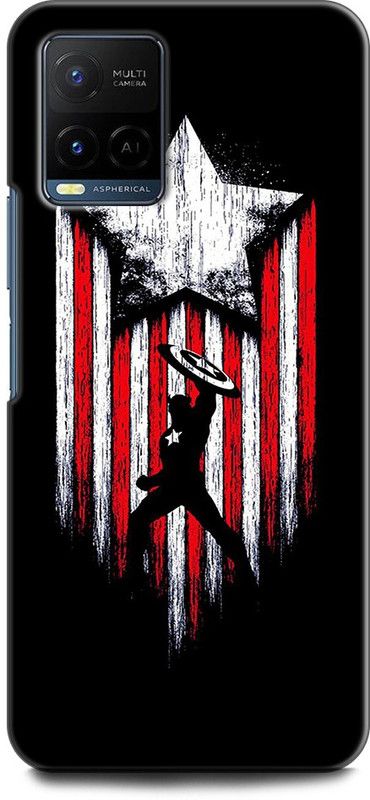 KEYCENT Back Cover for Vivo Y21A, V211 CAPTAIN AMERICA, AVENGER, SHIELD, COMICS, MARVEL  (Multicolor, Shock Proof, Pack of: 1)