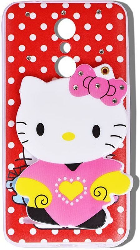 MARSHLAND Back Cover for Multicolor, lg k10, Soft Silicon Printed Rubber Back Cover 3D Hello Kitty Cartoon Mirror View Design  (Multicolor, 3D Case, Silicon, Pack of: 1)