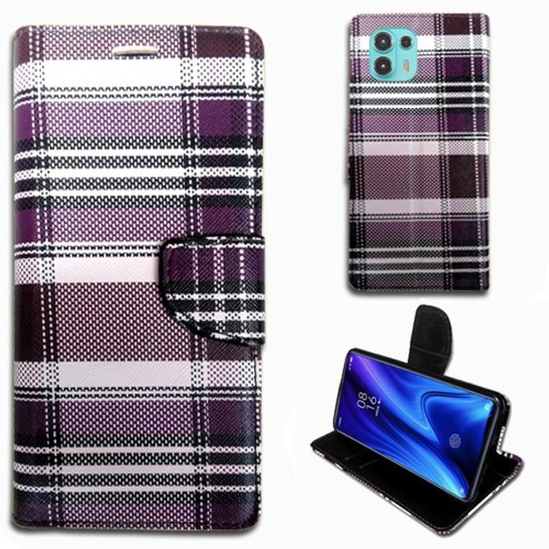 Realgo Flip Cover for Moto EDGE 20 Fusion  (Purple, Pack of: 1)