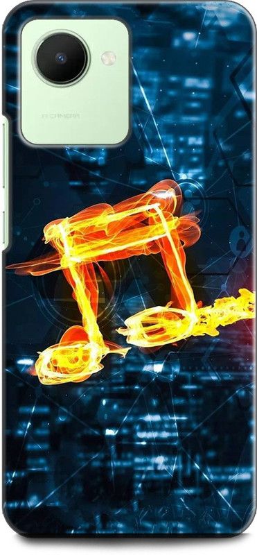 INDICRAFT Back Cover for Realme Narzo 50i Prime, RMX3506 MUSIC, INSTUMENT, FIRE, MUSIC NOTE  (Multicolor, Shock Proof, Pack of: 1)